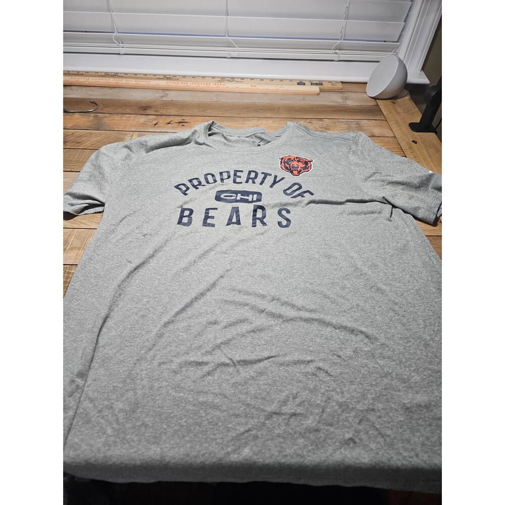 Nike Dri Fit Chicago Bears T Shirt Grey Large
